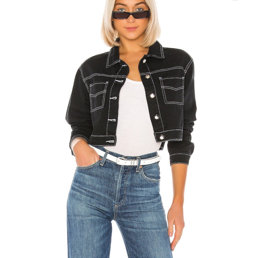 Superdown Cropped Trucker Jacket
